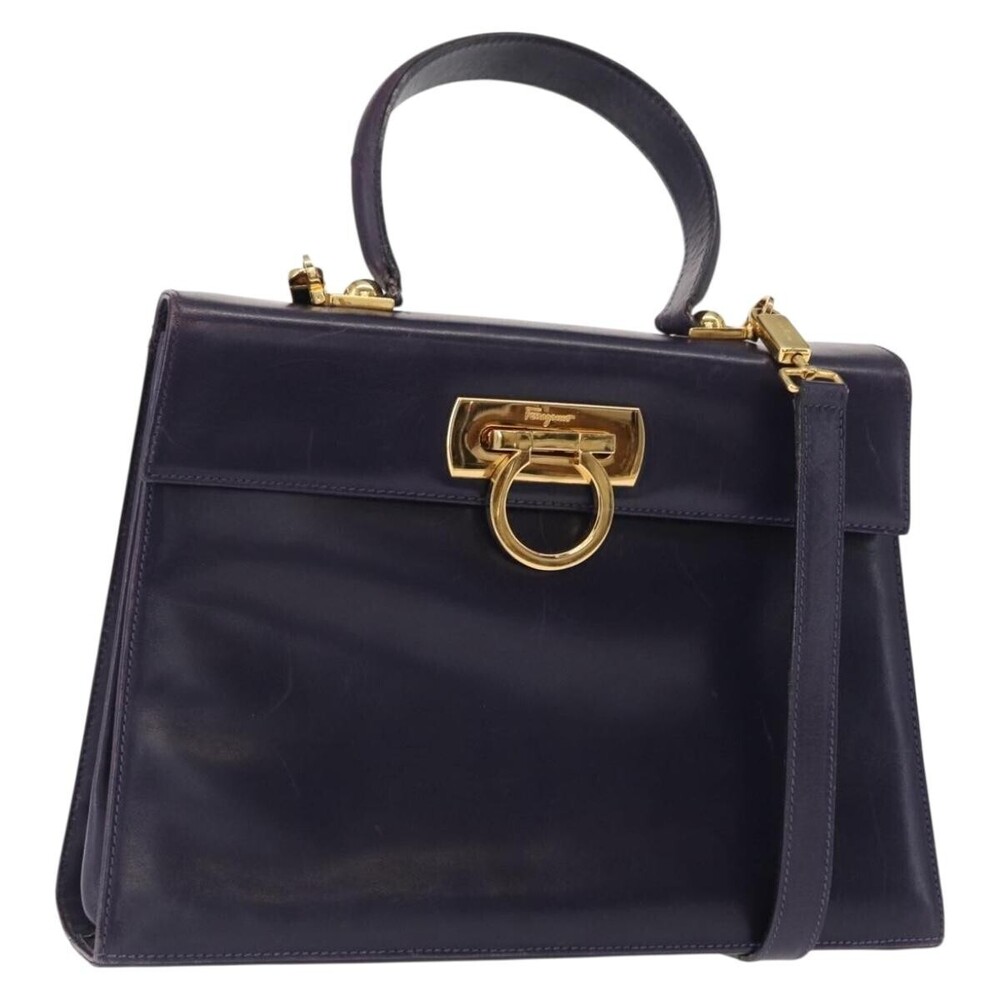 Salvatore Ferragamo Convertible Top Handle Leather